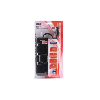 MORRIES 3WAY EXTENSION CORD 2M W/ SURGE PROTECTOR MS3838N3