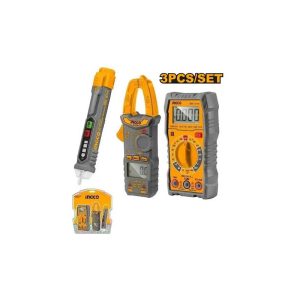 INGCO 3PC DIGITAL MULTIMETER AC CLAMP METER & DETECTOR TEST KIT DM3068