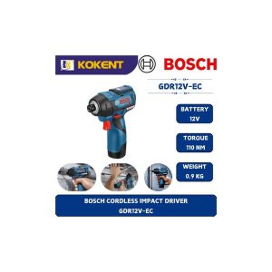 BOSCH 12V CORDLESS IMPACT DRIVER GDR 12 V-EC