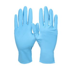 WORKSAFE DISPOSABLE NITRILE POWDERED FREE GLOVES 12" (100PC/BOX)