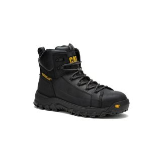 CATERPILLAR THRESHOLD REBOUND WP COMPOSITE WORK BOOT P91696 BLACK
