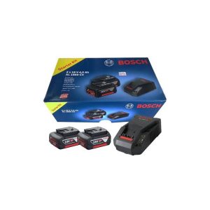 BOSCH BATTERY PACK 18V / 4.0AH X 2 C/W CHARGER