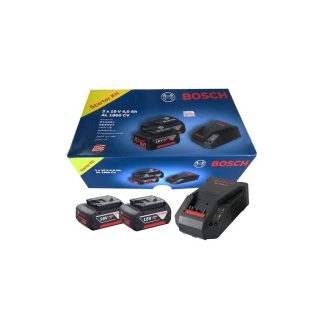 BOSCH BATTERY PACK 18V / 4.0AH X 2 C/W CHARGER