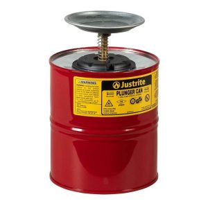 JUSTRITE PLUNGER CAN 4L/1 GALLON - 10308 (RED)