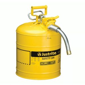 JUSTRITE 19L/5 GALLON TYPE I STEEL SAFETY CAN - 7150100 (RED)