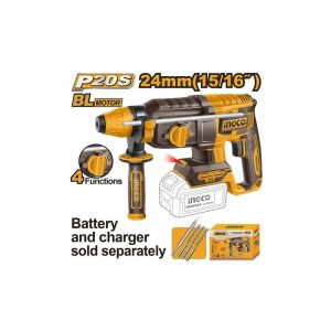 INGCO 20V BL 4-MODE ROTARY HAMMER 24MMØ CRHLI20248 (BARE UNIT)