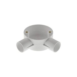 20mm PVC Angle Box White