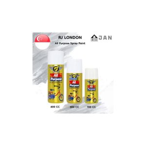 RJ ALL PURPOSE SPRAY PAINT 400CC WHITE