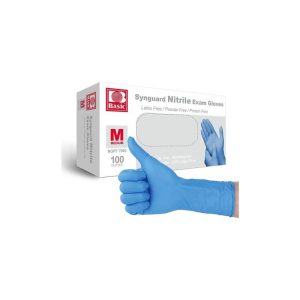 TEXTURED DISPOSABLE BLUE NITRILE GLOVE #M