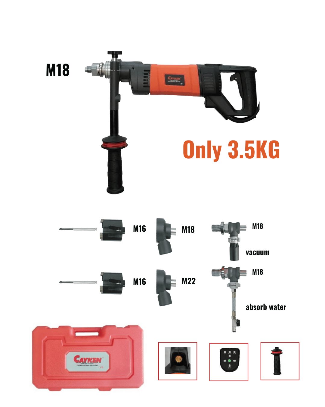 Cayken Drilling Machine (BK) 168mm | Model: BMK-168SPDB