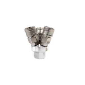 Aiko 3 Way Round Quick Coupling - Quick Release | Model : QC-R3-QR