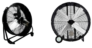 Aiko Industrial Big Round Ventilation High Volume Blower Fan with Wheels (36-48")| Model : BLR-APB