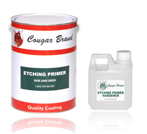 Cougar (Dark Green) Etching Primer Come with Hardener | Model: P-CEP