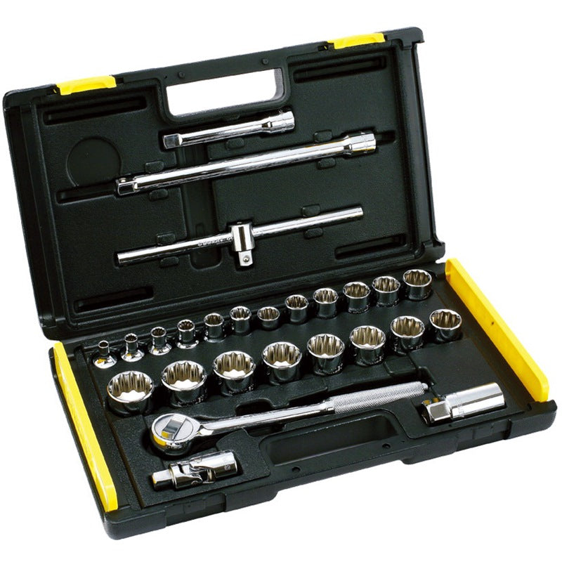 Stanley 27pc 1/2"Dr. 12pt Metric Socket Set | Model : 	86-477