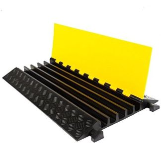 5 Channels Cable Protector Traffic Road Safety Rubber Hump | Model : RH-9033