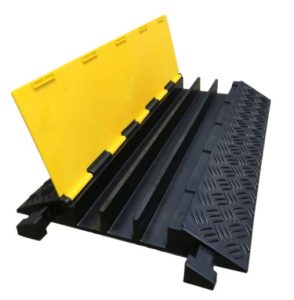 3 Channels Cable Protector Traffic Road Safety Rubber Hump | Model : RH-9031