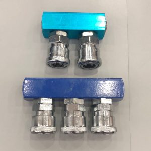 Aiko Blue Flat Quick Coupling | Type : 2 Way (QC-F2), 3 Way (QC-F3)