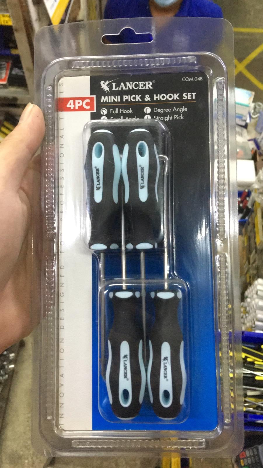 Lancer 4pcs Mini Pick & Hook Set | Model : T1004B (COM.04B)