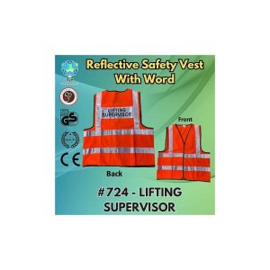 724 ZIP REFLECTIVE SAFETY VEST ORANGE