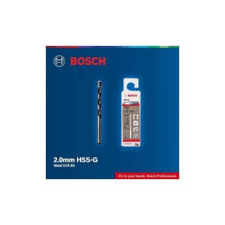 BOSCH HSS-G 2.0MM METAL DRILL BIT