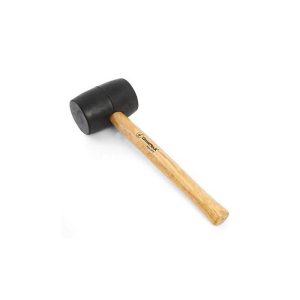 160Z RUBBER MALLET WOODEN HANDLE