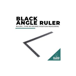 CIZEN 400MM X 600MM BLACK ANGLE RULER