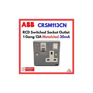 ABB CRSM113CN 1G 13A METALCLAD RCD SSO 30mA 2TCZ752009R0041