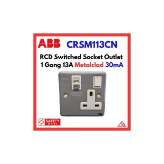 ABB CRSM113CN 1G 13A METALCLAD RCD SSO 30mA 2TCZ752009R0041