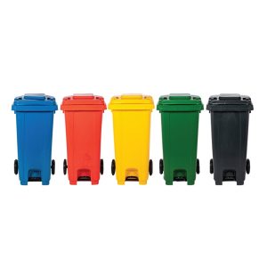 2 WHEELS POLYETHYLENE BIN 240L-L713XW575XH1063MM MGB240L