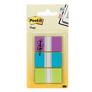 3M POST-IT FLAG BRIGHT COL (3COL X 20SHT) 0.94"X1.7" 680-PBG