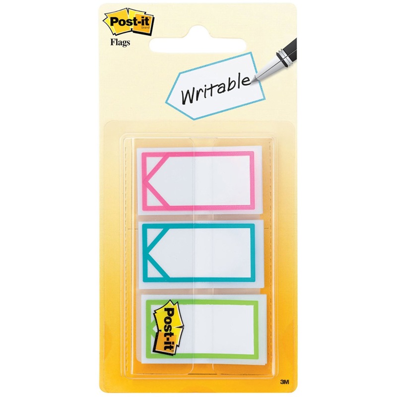 3M POST-IT WRITABLE FLAGS (60SHT) 0.94"X1.7" 682-ARROW