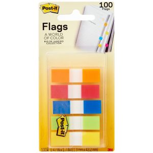 3M POST-IT FLAG RIO DE JANEIRO COLLECTION (100SHT) 0.47"X1.7" 683-RIO2