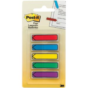 3M POST-IT ARROW FLAGS (5COLX20SHT) 0.47"X1.7" 684-ARR1
