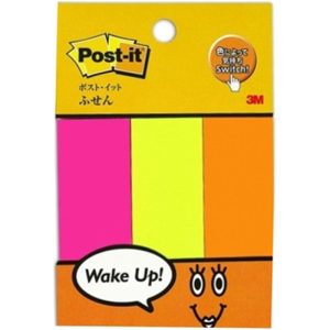 3M POST-IT PAGE MARKERS WAKE UP (50SHT) 1"X3" 500-P2