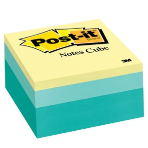 3M POST-IT COLOUR NOTES CUBE 3"X3" (400SHT) 2053-ELT-O
