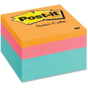 3M POST-IT FLOWER PETAL COLOUR NOTES CUBE 3"X3" (470SHT) 2056-FP