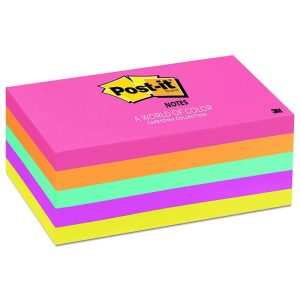 3M POST-IT CAPE TOWN COLLECTION NOTES 12'S/PKT 1.5"X2" 653AN