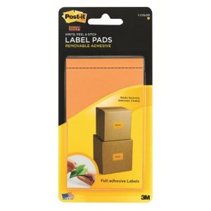 3M POST-IT LABEL PADS - NEON ORANGE (1) 3"X5" 25'S 2900-OB