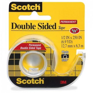 3M SCOTCH DOUBLE SIDED TAPE PERMANENT 1/2"X250" - 136