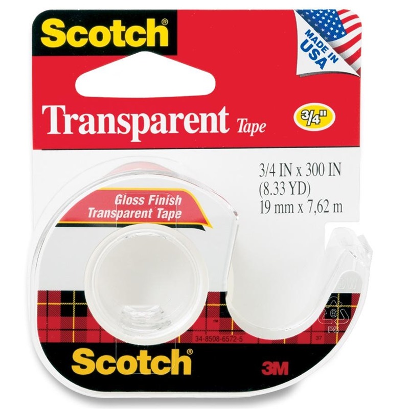 3M SCOTCH TRANSPARENT TAPE 3/4"X300" - 157S
