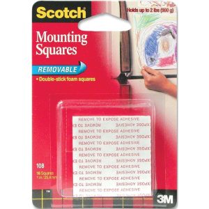3M SCOTCH MOUNTING REMOVABLE SQUARE - 108