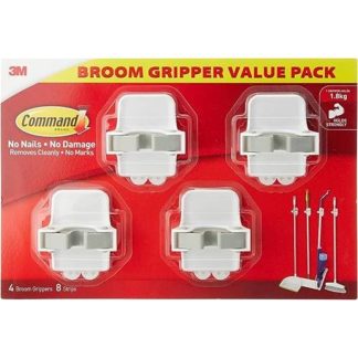 3M COMMAND BROOM GRIPPER VALUE PACK 4PPP 17007BGVP