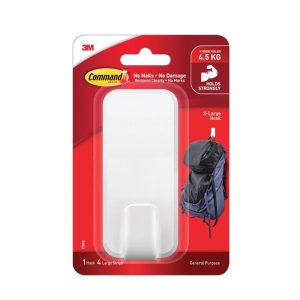 3M COMMAND XL UTILITY HOOK – WHITE 17010-ES