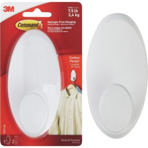 3M COMMAND CLOTH HOOK 1HOOK 2STRIP - 17019-ES
