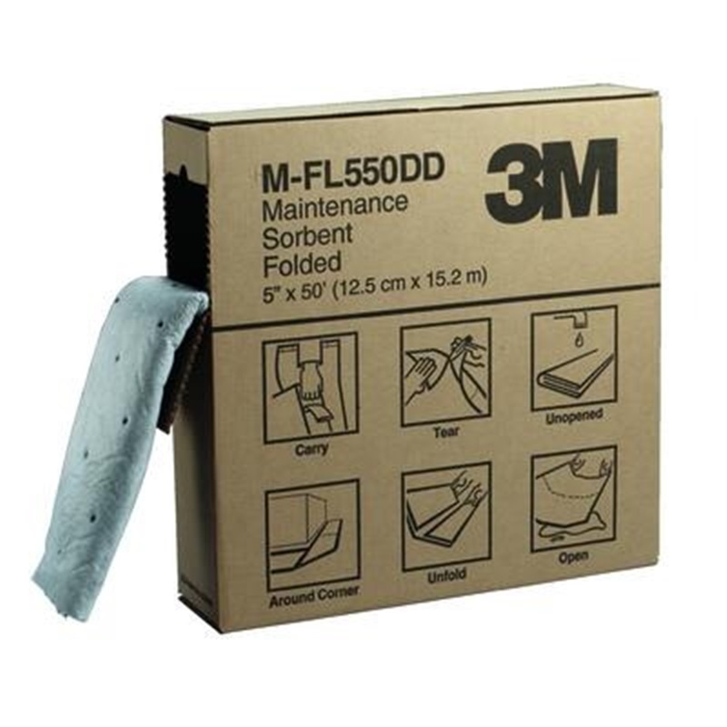 3M MAINTENANCE SORBENT FOLDED M-FL550DD, HIGH CAPACITY
