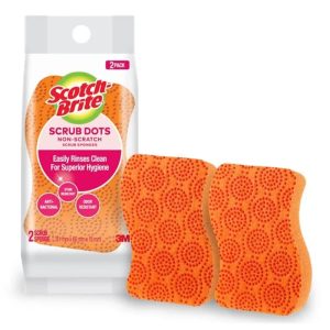 3M SCOTCH BRITE SDNS-2EN SCRUB DOTS NON SCRATCH [ 1 Pack OF 2 ]
