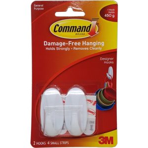3M COMMAND DESIGNER SMALL HOOKS - 17082ANZ