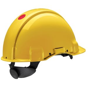 3M SAFETY HELMET WITH UVICATOR G3001NUV-GU YELLOW