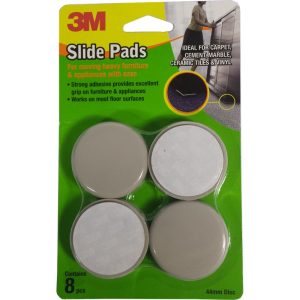 3M SLIDE PAD CIRCLE 44MM-8PC/PK SPC44