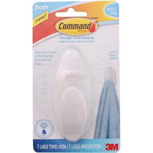 3M COMMAND LARGE BATH HOOK~BATH17ES